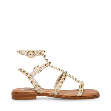 Beige Steve Madden Sunnie Women's Flat Sandals | PH 6092TPY